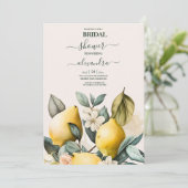 Invitation nuptiale d'agrumes rustique (Debout devant)