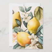 Invitation nuptiale d'agrumes rustique (Dos)