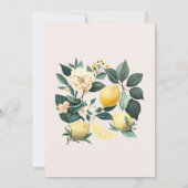 Invitation nuptiale d'agrumes rustique (Dos)