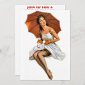 invitation nuptiale de douche (Devant / Derrière)