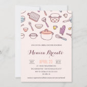 Invitation nuptiale de douche de DOUCHE de CUISINE (Devant)