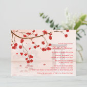 Invitation nuptiale de douche de fleurs de (Debout devant)