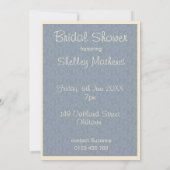 invitation nuptiale de douche de jeune mariée (Dos)