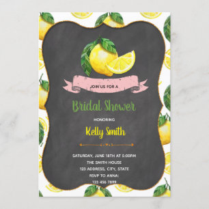 Invitation nuptiale de douche de partie de citron