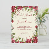 Invitation nuptiale de douche de vacances d'hiver (Debout devant)