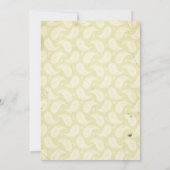 invitation nuptiale de douche d'hippocampes (Dos)