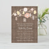 Invitation nuptiale de douche, pots de maçon (Debout devant)