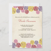 Invitation nuptiale de jardin d'agrément de (Dos)