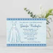 Invitation nuptiale de la partie de douche de robe (Debout devant)