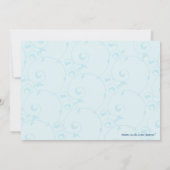 Invitation nuptiale de la partie de douche de robe (Dos)