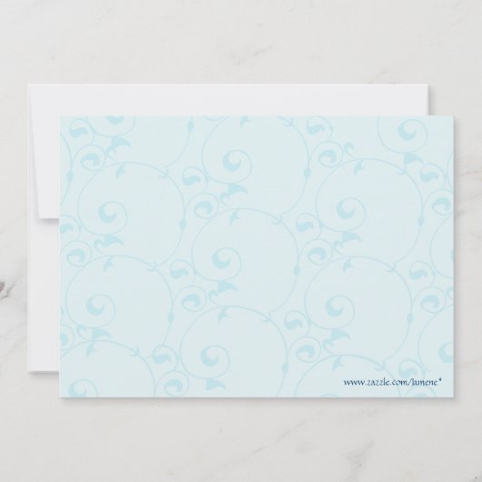 Invitation nuptiale de la partie de douche de robe (Dos)