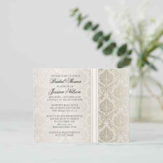 Invitation nuptiale de luxe (Debout devant)