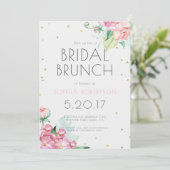Invitation nuptiale de partie de brunch (Debout devant)