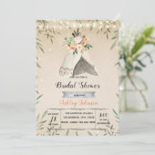 Invitation nuptiale de partie de douche de (Debout devant)