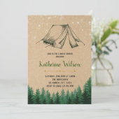 Invitation nuptiale de partie de douche de (Debout devant)