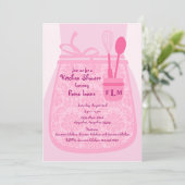 Invitation nuptiale de partie de douche de cuisine (Debout devant)