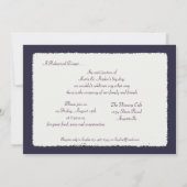 Invitation nuptiale de répétition de chaussures (Dos)