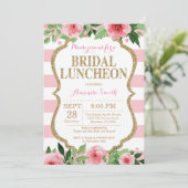 Invitation nuptiale de rose et de déjeuner de (Debout devant)