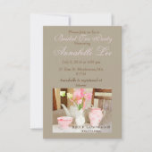 Invitation nuptiale de thé (Devant)