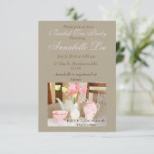Invitation nuptiale de thé (Debout devant)
