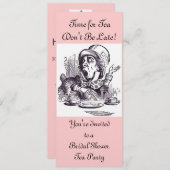 Invitation nuptiale de thé (Devant / Derrière)