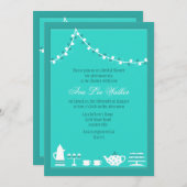 Invitation nuptiale de thé (Devant / Derrière)