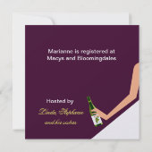 invitation nuptiale de vin sans fleur (Dos)