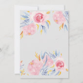 Invitation nuptiale de wedding shower (Dos)