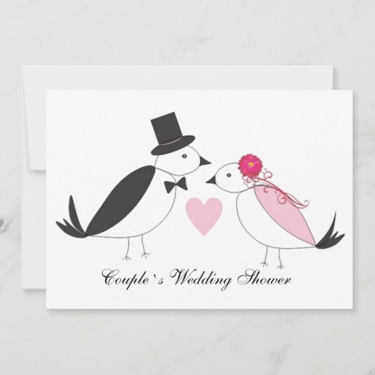 Invitation nuptiale de wedding shower de couples (Devant)