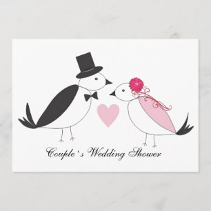 Invitation nuptiale de wedding shower de couples