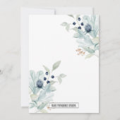 Invitation nuptiale Deck the Halls (Dos)