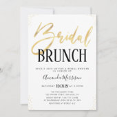 Invitation nuptiale élégante de brunch (Devant)