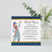 Invitation nuptiale élégante de douche (Debout devant)
