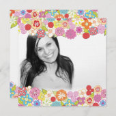 Invitation nuptiale faite sur commande assez (Devant / Derrière)