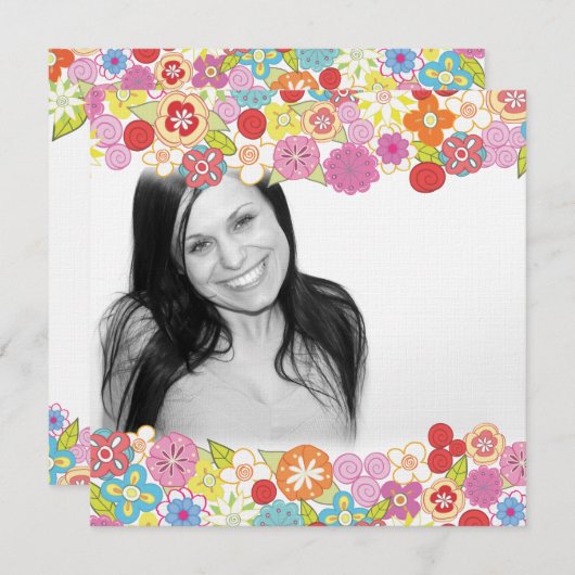 Invitation nuptiale faite sur commande assez (Devant / Derrière)