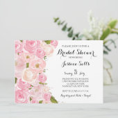 Invitation nuptiale florale lumineuse de douche (Debout devant)