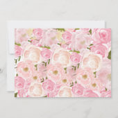 Invitation nuptiale florale lumineuse de douche (Dos)