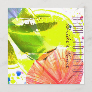 Invitation nuptiale génial tropical de douche en