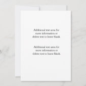 Invitation nuptiale Glam Peach Diamond Bow (Dos)