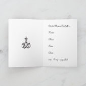 invitation nuptiale Marie Antoinette de douche (Intérieur)