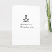 invitation nuptiale Marie Antoinette de douche (Dos)