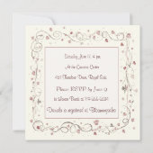 Invitation Nuptiale moderne/wedding shower d'invitations (Dos)