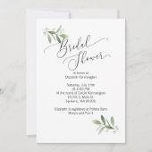 Invitation nuptiale/Wedding shower avec eucalyptus (Devant)