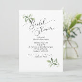 Invitation nuptiale/Wedding shower avec eucalyptus (Debout devant)