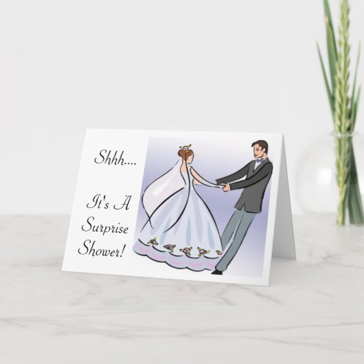 Invitation Nuptiale/wedding shower Invitation-il est une (Devant)