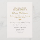 Invitation Nurse Graduation Celebration Photo  (Devant)