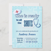 Invitation Nurse Graduation Party  (Devant)