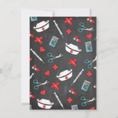 Invitation Nurse Medical Graduation Heart Stethoscope Invite (Dos)