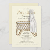 Invitation Nursery Boho Baby shower moderne (Devant / Derrière)