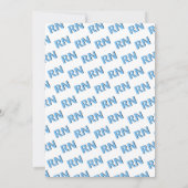 Invitation Nursing shool stethoscope blue RN graduation Invit (Dos)